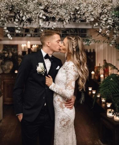 Thomas Reus son Marco Reus and daughter-in-law Scarlett Gartmann.
